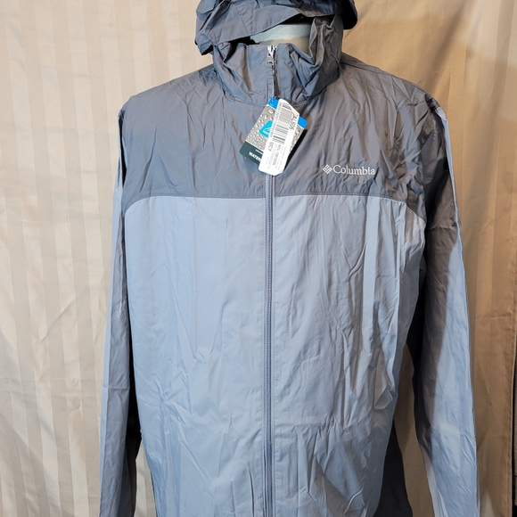 NWT COLUMBIA MEN'S PACKABLE GLENNAKER LAKE RAIN JACKET US XLT TALL - Picture 2 of 16